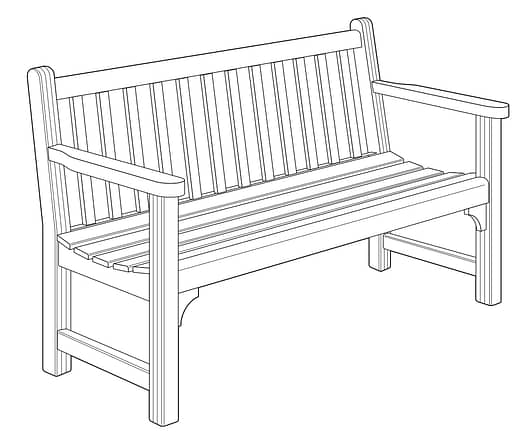 garden bench plans image